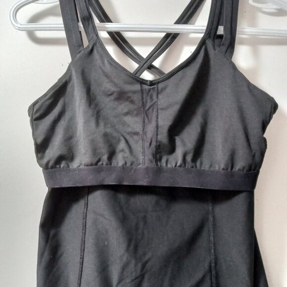 LULULEMON STRAPPY TANK TOP  - BLACK - LIGHT SUPPORT - NEW - Picture 1 of 7